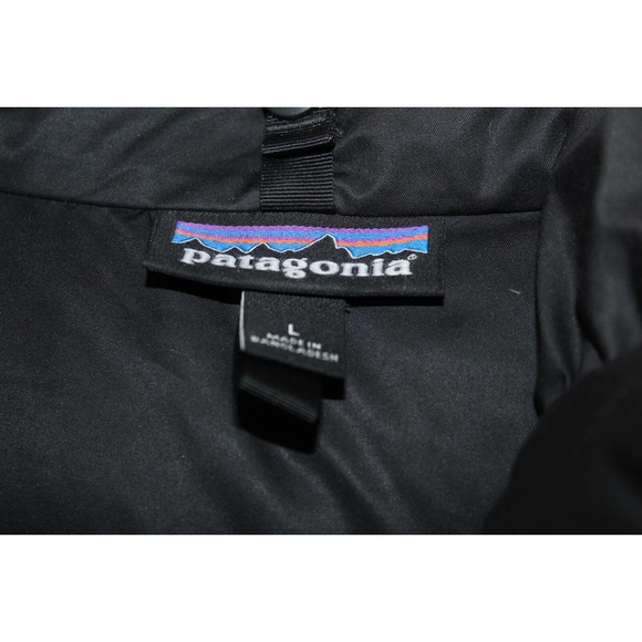 Patagonia Downtown Jacket Hooded Puffer Black Down Coat Womens Size Large H14287 - Picture 5 of 15